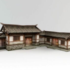 Mô hình 3d nhà ở truyền thống Trung Quốc