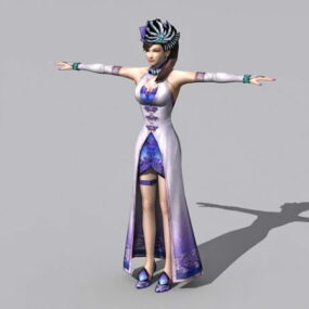 Traditional Chinese Lady 3d model
