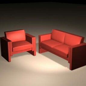 Traditional Sofa Sets 3d model