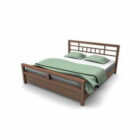 Traditional Wood Platform Bed