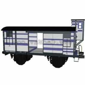 Modello 3d del vagone merci del treno