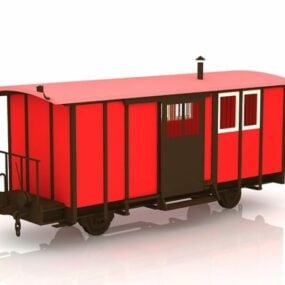 3д модель вагона-ресторана поезда