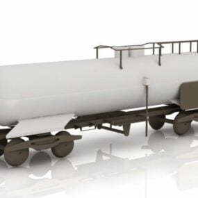 火车罐车3d模型