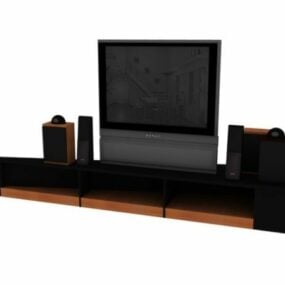 Transitional Home Theater 3d model