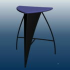 Barová stolička s trojúhelníkem