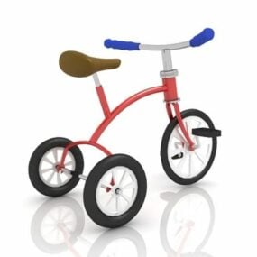 Bicicleta triciclo para niños modelo 3d