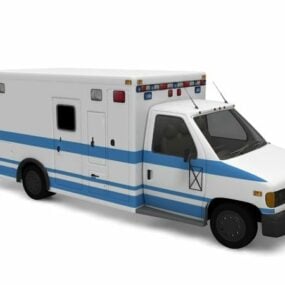 Truck Based Ambulance 3d model