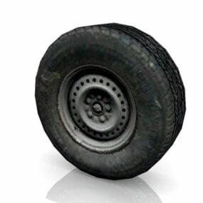 3D model kola a pneumatik nákladního automobilu