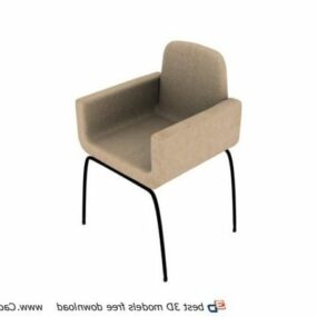 Furniture Tub Shape Leisure Chair 3d model