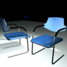Two Models Of Cantilever Chair