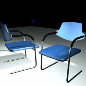 Two Models Of Cantilever Chair 3d model