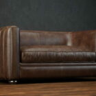 Two-seater Leather Loveseat