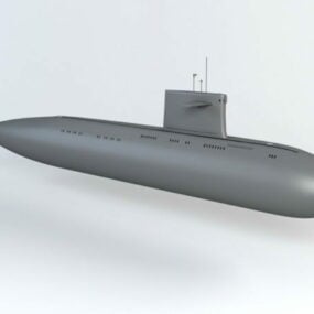 Type 095 onderzeeër 3D-model