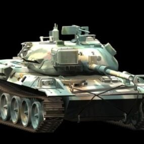 Type 74 Nana-yon Tank 3d model