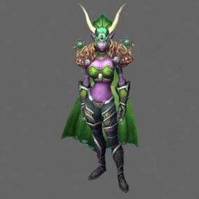 Tyrande Whisperwind – Wow Character 3d-modell