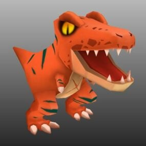 Tyrannosaurus Rex Cartoon 3d model