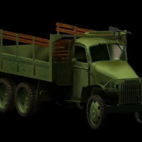 U.s. Army Gun Truck 3d model