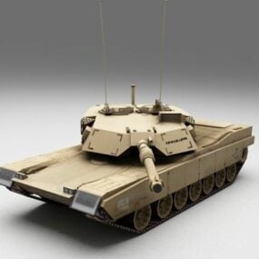 US Marines M1 Abrams Tank דגם 3d