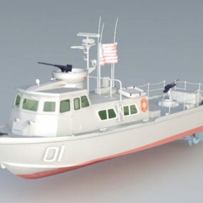3д модель патрульного катера Swift ВМС США