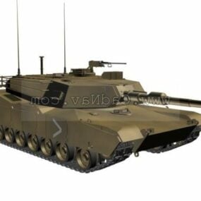 Usa M1 Abrams Main Battle Tank דגם 3d