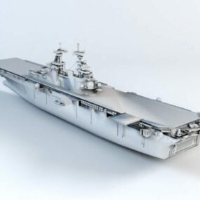 Uss Wasp 수륙 양용 폭행 선박 3d 모델