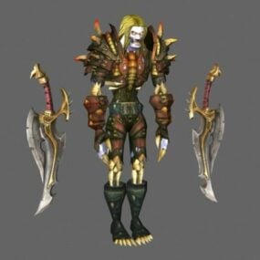 Undead Rogue – Wow Character 3d model