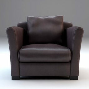 Upholstered French Armchair 3d model