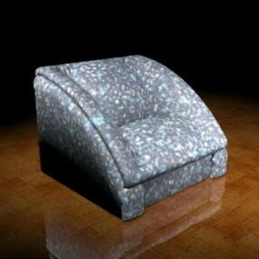 Upholstered Accent Chair 3d model