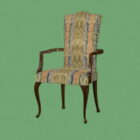 덮개를 씌운 고대 의자