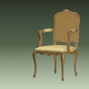 Upholstered Arm Chair 3d model