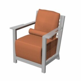 Upholstered Armchair Furniture 3d model