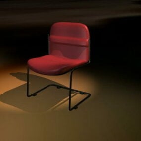 Upholstered Cantilever Chair 3d model