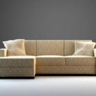 Upholstered Corner Sectional Sofa