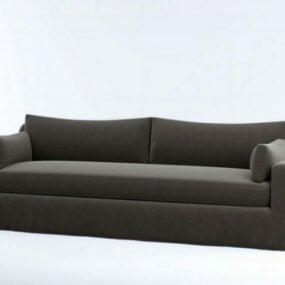 Upholstered Cushion Couch 3d model