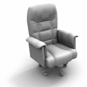 Upholstered Executive Armchair 3d model