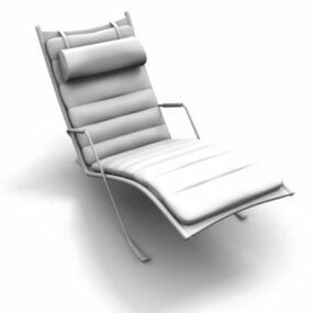 软垫躺椅3d模型
