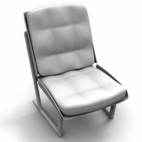 М'який металевий стілець 3d модель