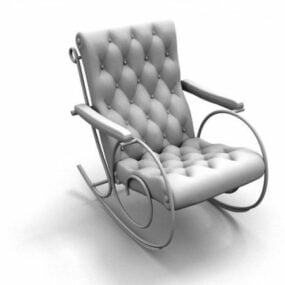 Upholstered Rocking Chair 3d model