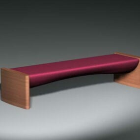 Upholstered Stool Bench 3d model