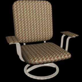 Upholstered Swivel Chair 3d model