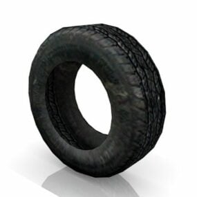 Použitý 3D model Old Car Tire