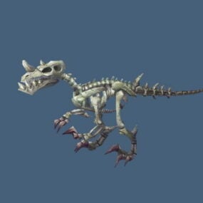 Velociraptor Skeleton 3d-modell