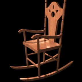 Victorian Antique Rocking Chair 3d model