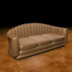 Viktoriansk soffa 3d-modell
