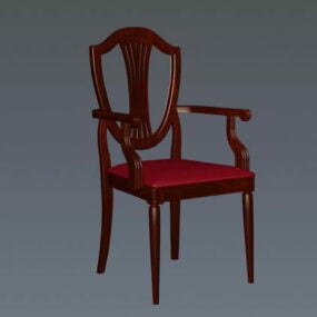 Victorian Style Accent Chair 3d model