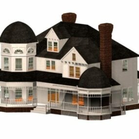 ビクトリア朝様式の邸宅3Dモデル