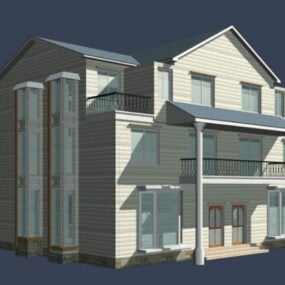 Villa Residential Building 3d model