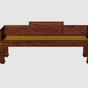 Vintage Chinese Daybed 3d model