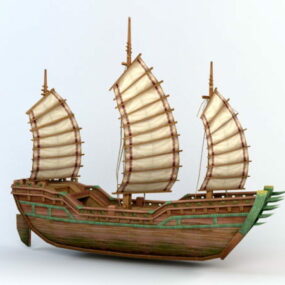 Vintage Sailing Ship 3d model