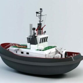 ビンテージタグボート3Dモデル